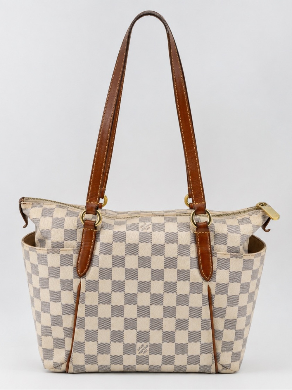 Louis Vuitton Damier Azur Totally PM Tote Shoulder Bag COA